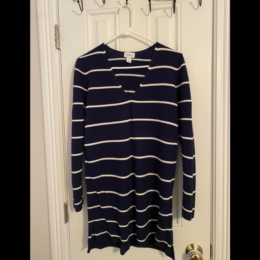 Old Navy striped tunic sweater